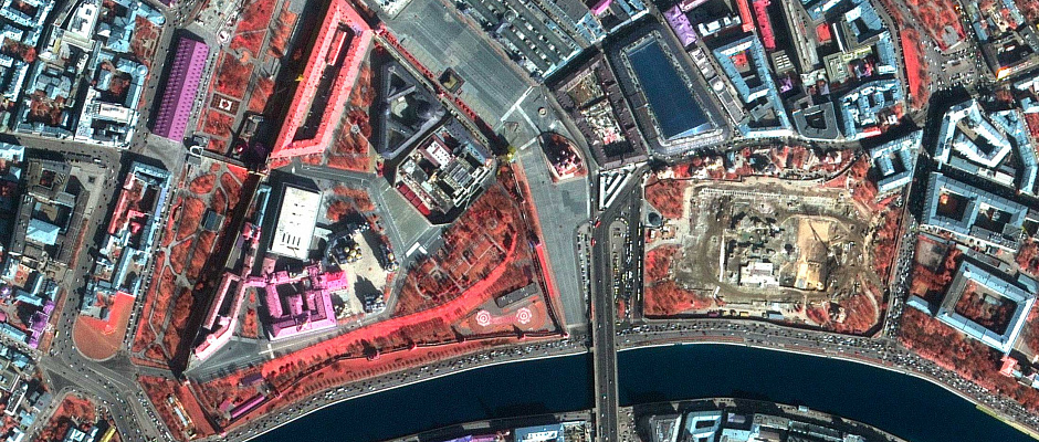Москва, Россия, дата съемки 08.04.2015 г., снимок со спутника Deimos-2 (GeoSat-2) © UrtheCast